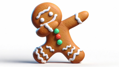 Gingerbread house day - Gingerbread man break dancing