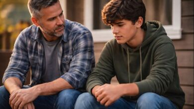 what stepkids wish their stepdads knew-stepdad talking to stepson