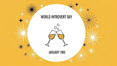 World Introvert Day - World Introvert Day text and two glasses of champagne