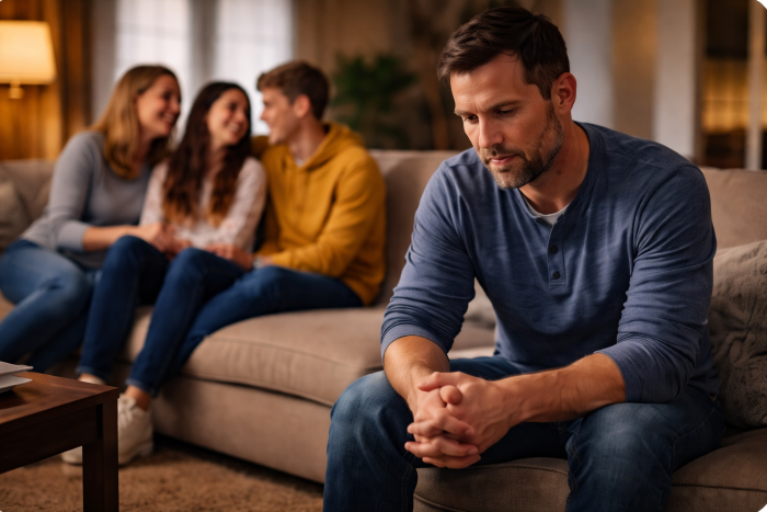 Stepdad feeling like an outsider