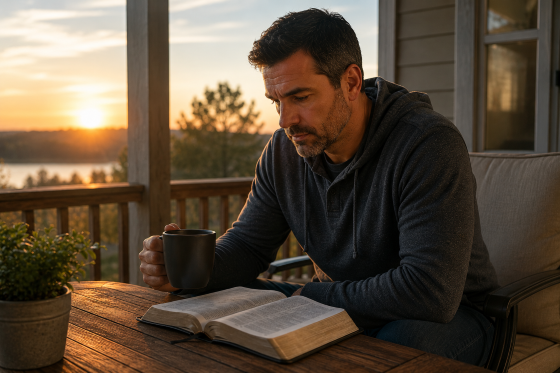 A-stepdad-jogging-alone-at-sunrise-or-sitting-quietly-with-a-Bible-and-coffee-during-early-morning-reflection-time