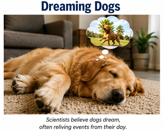 A sleeping golden retriever stretched comfortably on a living room rug.