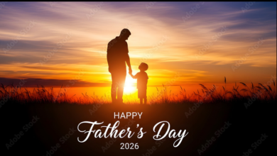 Father's Day for fathers and stepfathers - Happy Father's Day 2026
