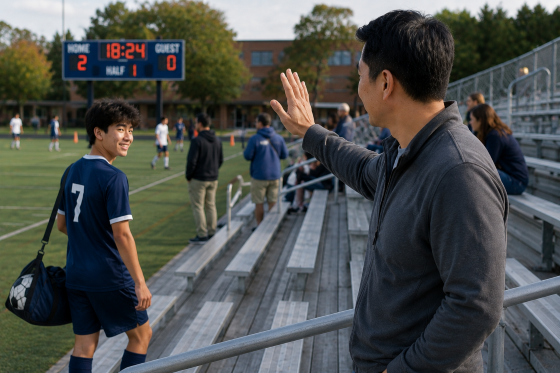 How to be a good stepdad - Stepdad-supporting-his-stepson-at-his-soccer-game