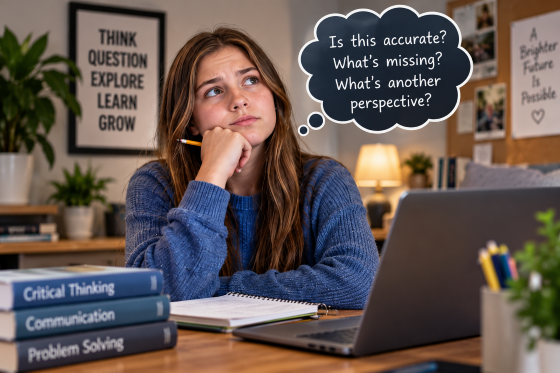 AI and children's education - Student questioning the AI results
